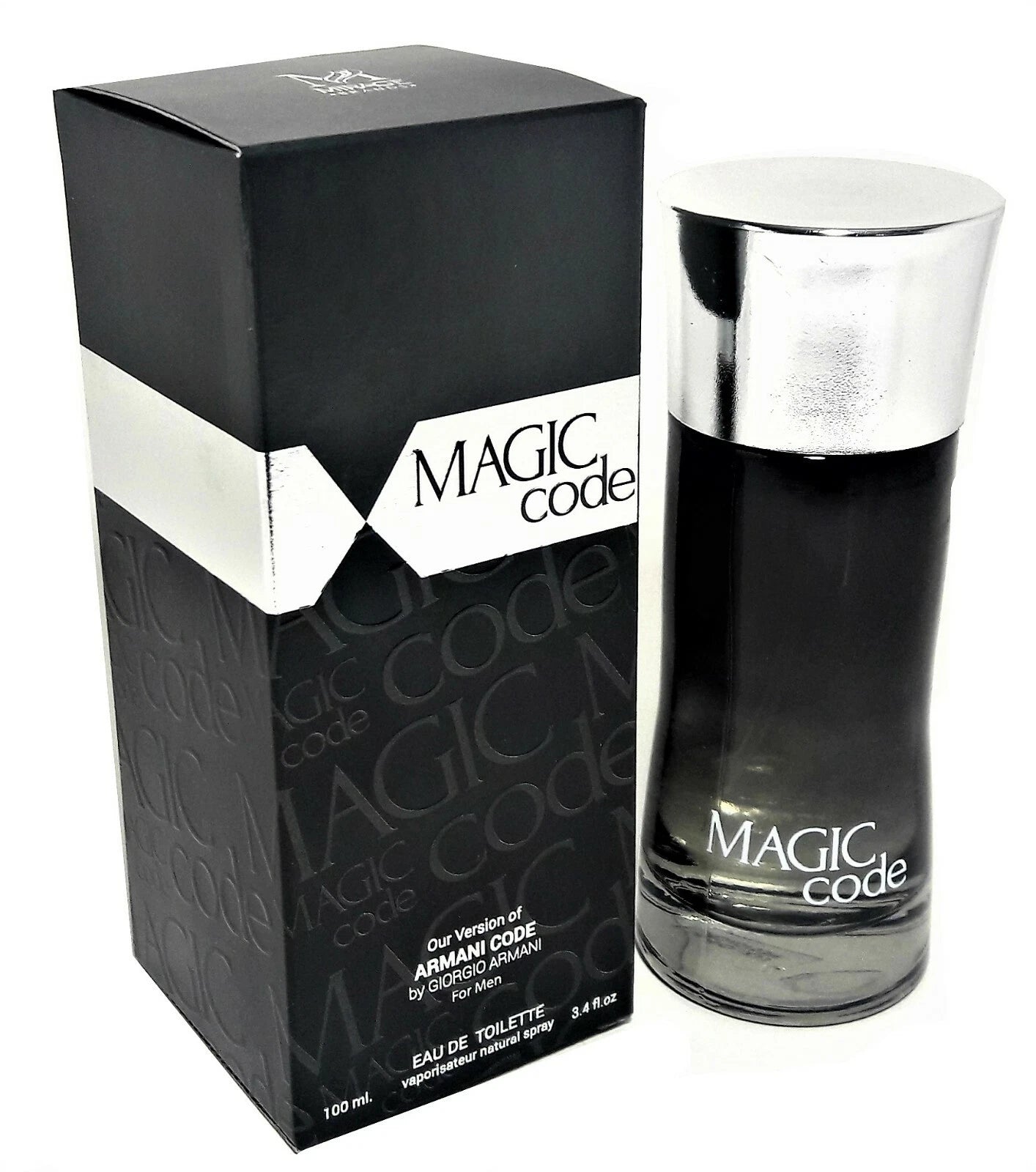 Magic Code Cologne 3.4 FL Oz EDT for Men by Mirage Brands Spray Bottle